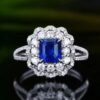 微信图片_20240731102743 SGARIT Fine Jewelry Custom Solid 18k White Gold 1.51 Carats Emerald Cut Jewellery Luxury Natural Gemstone Sri Lanka Blue Sapphire Ring/Pendant