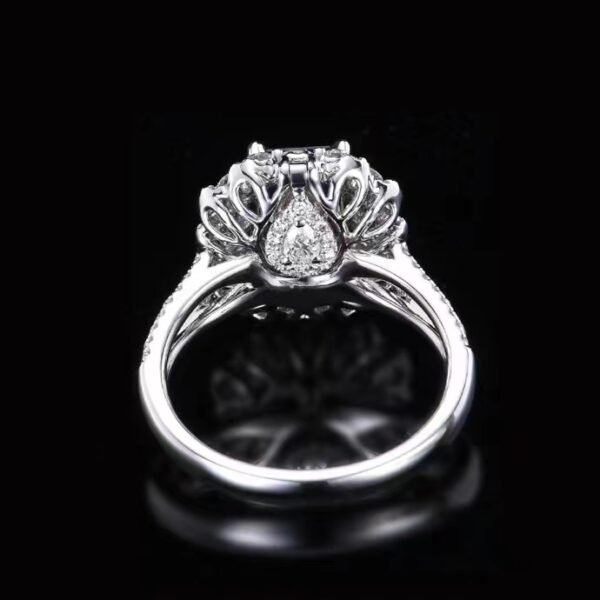 微信图片_202407311027442 SGARIT Fine Jewelry Custom Solid 18k White Gold 1.51 Carats Emerald Cut Jewellery Luxury Natural Gemstone Sri Lanka Blue Sapphire Ring/Pendant