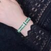 微信图片_202407311029573 SGARIT Fine Jewelry Custom Solid 18k White Gold 11.14 Carats Emerald Cut Jewellery Luxury Natural Gemstone Pakistan Emerald Retro Sugar Square Wide Version Bracelet