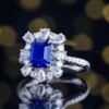 微信图片_202407311030351 SGARIT Fine Jewelry Custom Solid 18k White Gold 2.15 Carats Emerald Cut Jewellery Luxury Natural Gemstone Sri Lanka Royal Sapphire Ring/Pendant