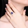 微信图片_20240731103036 SGARIT Fine Jewelry Custom Solid 18k White Gold 2.15 Carats Emerald Cut Jewellery Luxury Natural Gemstone Sri Lanka Royal Sapphire Ring/Pendant