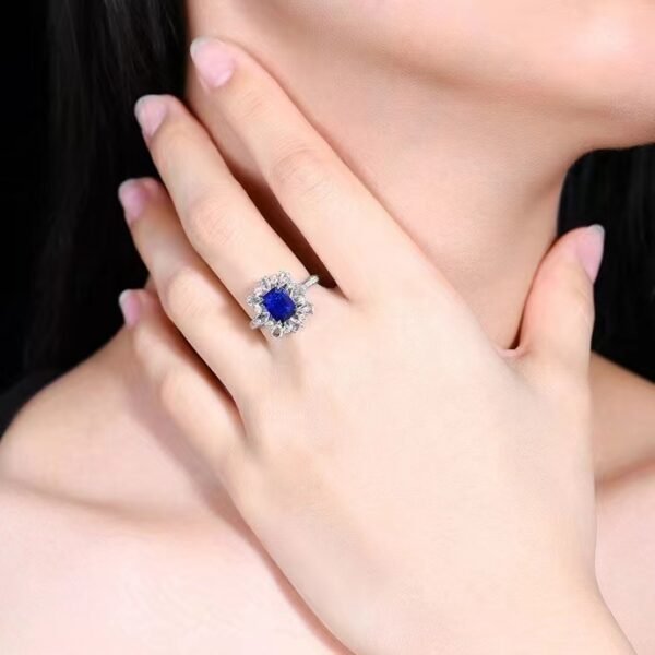 微信图片_20240731103036 SGARIT Fine Jewelry Custom Solid 18k White Gold 2.15 Carats Emerald Cut Jewellery Luxury Natural Gemstone Sri Lanka Royal Sapphire Ring/Pendant