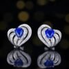 微信图片_20240731103111 SGARIT Fine Jewelry Custom Solid 18k White Gold 1.35 Carats Pear Cut Jewellery Luxury Natural Gemstone Sri Lanka Blue Sapphire Stud Earrings