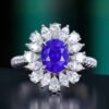 微信图片_20240731103132 SGARIT Fine Jewelry Custom Solid 18k White Gold 3.21 Carats Oval Cut Jewellery Luxury Natural Gemstone Sri Lanka Unburnt Purple Sapphire Ring/Pendant