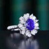 微信图片_202407311031331 SGARIT Fine Jewelry Custom Solid 18k White Gold 3.21 Carats Oval Cut Jewellery Luxury Natural Gemstone Sri Lanka Unburnt Purple Sapphire Ring/Pendant