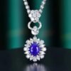 微信图片_202407311031333 SGARIT Fine Jewelry Custom Solid 18k White Gold 3.21 Carats Oval Cut Jewellery Luxury Natural Gemstone Sri Lanka Unburnt Purple Sapphire Ring/Pendant
