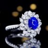 微信图片_202407311031522 SGARIT Fine Jewelry Custom Solid 18k White Gold 3.05 Carats Oval Cut Jewellery Luxury Natural Gemstone Sri Lanka Blue Sapphire Ring