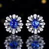 微信图片_20240731103210 SGARIT Fine Jewelry Custom Solid 18k White Gold 2.25 Carats Oval Cut Jewellery Luxury Natural Gemstone Sri Lanka Blue Sapphire Stud Earrings