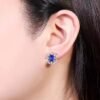 微信图片_202407311032103 SGARIT Fine Jewelry Custom Solid 18k White Gold 2.25 Carats Oval Cut Jewellery Luxury Natural Gemstone Sri Lanka Blue Sapphire Stud Earrings