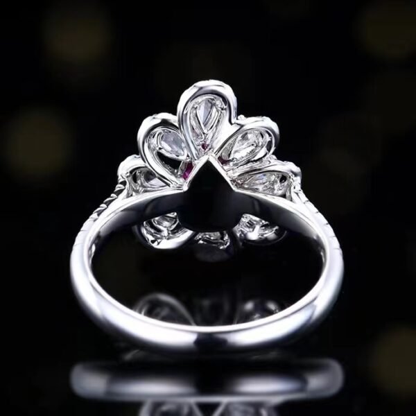 微信图片_202407311035503 SGARIT Fine Jewelry Custom Solid 18k White Gold 1.05 Carats Pear Cut Jewellery Luxury Natural Gemstone Mozambique Unheated Pigeon Red Ruby Ring/Pendant
