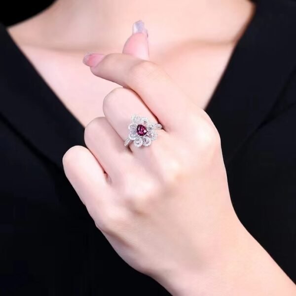 微信图片_202407311035504 SGARIT Fine Jewelry Custom Solid 18k White Gold 1.05 Carats Pear Cut Jewellery Luxury Natural Gemstone Mozambique Unheated Pigeon Red Ruby Ring/Pendant