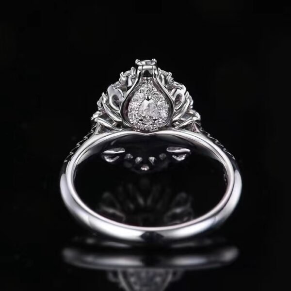 微信图片_20240731111538 SGARIT Fine Jewelry Custom Solid 18k White Gold 1.11 Carats Pear Cut Jewellery Luxury Natural Gemstone Mozambique Unheated Pigeon Red Ruby Ring