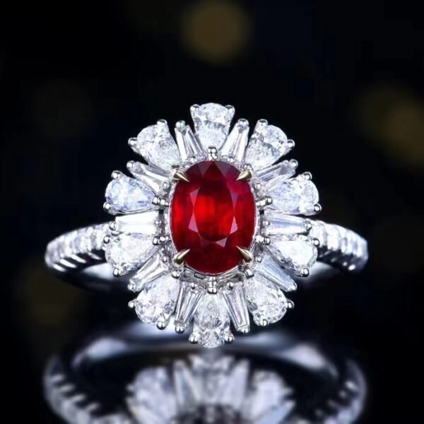 微信图片_20240731112559 SGARIT Fine Jewelry Custom Solid 18k White Gold 2.1 Carats Oval Cut Jewellery Luxury Natural Gemstone Mozambique Unheated Pigeon Red Ruby Ring/Pendant