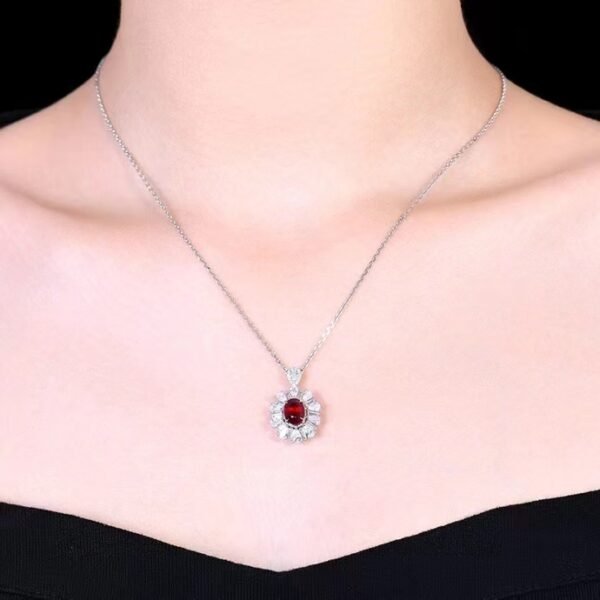 微信图片_20240731112601 SGARIT Fine Jewelry Custom Solid 18k White Gold 2.1 Carats Oval Cut Jewellery Luxury Natural Gemstone Mozambique Unheated Pigeon Red Ruby Ring/Pendant
