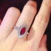 微信图片_202408021005184 SGARIT Fine Jewelry Factory Custom Solid 18k White Gold 1.73 Carats Marquise Cut Jewellery Luxury Horse Eye Shape Natural Gemstone Unburnt Pigeon Red Ruby Ring