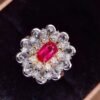 微信图片_202408021005342 SGARIT Fine Jewelry Factory Custom Solid 18k White Gold 1.1 Carats Cushion Cut Jewellery Luxury Super Neon Elegance Natural Gemstone Quality Red Ruby Ring
