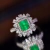 微信图片_20240802100609 SGARIT Fine Jewelry Factory Customized Solid 18k White Gold 1.27 Carats Emerald Cut Jewellery Classic VVG Green Engagement Anniversary Natural Gemstone Emerald Ring