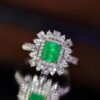 微信图片_202408021006101 SGARIT Fine Jewelry Factory Customized Solid 18k White Gold 1.27 Carats Emerald Cut Jewellery Classic VVG Green Engagement Anniversary Natural Gemstone Emerald Ring