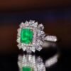 微信图片_202408021006102 SGARIT Fine Jewelry Factory Customized Solid 18k White Gold 1.27 Carats Emerald Cut Jewellery Classic VVG Green Engagement Anniversary Natural Gemstone Emerald Ring