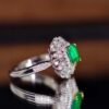 微信图片_202408021006103 SGARIT Fine Jewelry Factory Customized Solid 18k White Gold 1.27 Carats Emerald Cut Jewellery Classic VVG Green Engagement Anniversary Natural Gemstone Emerald Ring