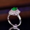 微信图片_202408021006104 SGARIT Fine Jewelry Factory Customized Solid 18k White Gold 1.27 Carats Emerald Cut Jewellery Classic VVG Green Engagement Anniversary Natural Gemstone Emerald Ring