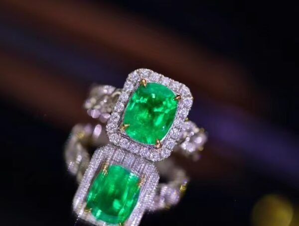 微信图片_20240802100630 SGARIT Fine Jewelry Factory Customized Solid 18k White Gold 3.01 Carats Oval Cut Jewellery Classic Engagement Anniversary VVG Green Natural Gemstone Emerald Ring