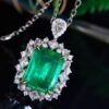 微信图片_202408021007492 SGARIT Fine Jewelry Factory Customized Solid 18k White Gold 4.04 Carats Emerald Cut Jewellery Classic Engagement Anniversary VVG Green Natural Gemstone Emerald Ring