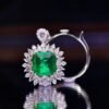 微信图片_202408021008272 SGARIT Fine Jewelry Factory Customized Solid 18k White Gold 3.4 Carats Carre Cut Jewellery Classic Engagement Anniversary VVG Green Natural Gemstone Emerald Ring