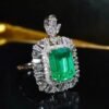 微信图片_202408021008461 SGARIT Fine Jewelry Factory Customized Solid 18k White Gold 2.71 Carats Emerald Cut Jewellery Classic Engagement Anniversary VVG Green Natural Gemstone Emerald Ring