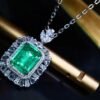 微信图片_202408021008462 SGARIT Fine Jewelry Factory Customized Solid 18k White Gold 2.71 Carats Emerald Cut Jewellery Classic Engagement Anniversary VVG Green Natural Gemstone Emerald Ring