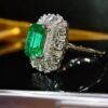 微信图片_202408021008464 SGARIT Fine Jewelry Factory Customized Solid 18k White Gold 2.71 Carats Emerald Cut Jewellery Classic Engagement Anniversary VVG Green Natural Gemstone Emerald Ring