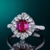 微信图片_202408021010571 SGARIT Fine Jewelry Factory Custom Solid 18k White Gold 1.3 Carats Oval Cut Jewellery Luxury Elegant Noble Natural Gemstone Mozambique Unheated Pigeon Red Ruby Ring