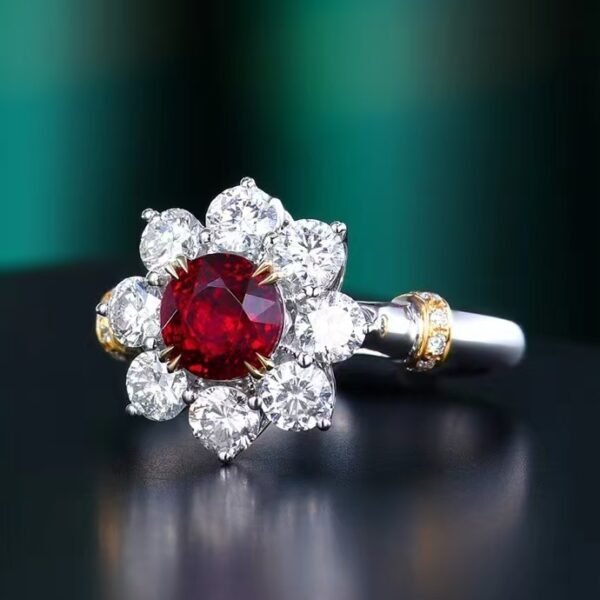 微信图片_202408021011201 SGARIT Fine Jewelry Factory Custom Solid 18k White Gold 1.6 Carats Round Brilliant Cut Jewellery Luxury Elegant Noble Natural Gemstone Mozambique Unheated Pigeon Red Ruby Ring/Pendant