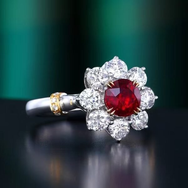 微信图片_202408021011202 SGARIT Fine Jewelry Factory Custom Solid 18k White Gold 1.6 Carats Round Brilliant Cut Jewellery Luxury Elegant Noble Natural Gemstone Mozambique Unheated Pigeon Red Ruby Ring/Pendant