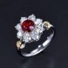 微信图片_20240802101121 SGARIT Fine Jewelry Factory Custom Solid 18k White Gold 1.6 Carats Round Brilliant Cut Jewellery Luxury Elegant Noble Natural Gemstone Mozambique Unheated Pigeon Red Ruby Ring/Pendant