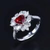 微信图片_20240802101139 SGARIT Fine Jewelry Factory Custom Solid 18k White Gold 1.23 Carats Heart Cut Jewellery Luxury Elegant Noble Natural Gemstone Unburnt Pigeon Red Ruby Ring/Pendant