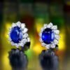 微信图片_202408021011561 SGARIT Fine Jewelry Manufacturer Custom Real 18k White Gold 3.58 Carats Oval Cut Jewellery Luxury Natural Gemstone Unburnt Sri Lanka Royal Blue Sapphire Stud Earrings