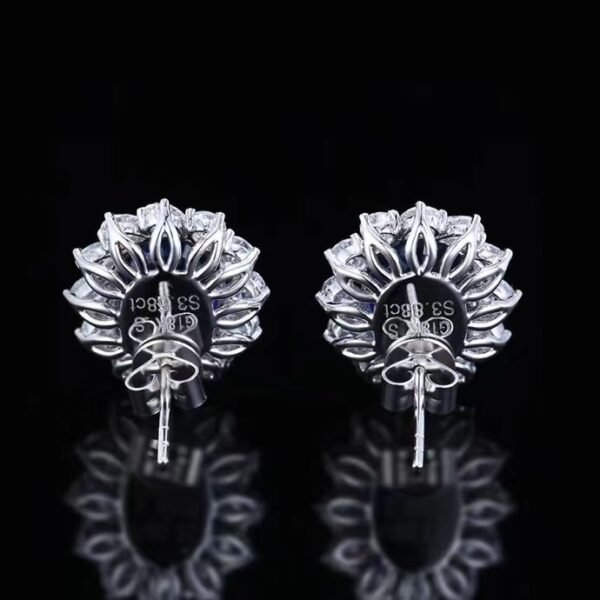 微信图片_202408021011564 SGARIT Fine Jewelry Manufacturer Custom Real 18k White Gold 3.58 Carats Oval Cut Jewellery Luxury Natural Gemstone Unburnt Sri Lanka Royal Blue Sapphire Stud Earrings