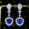 微信图片_20240802101216 SGARIT Fine Jewelry Manufacturer Custom Real 18k White Gold 8.85 Carats Heart Cut Jewellery Luxury Natural Gemstone Unburnt Sri Lanka Royal Blue Sapphire Earrings