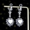 微信图片_202408021012171 SGARIT Fine Jewelry Manufacturer Custom Real 18k White Gold 8.85 Carats Heart Cut Jewellery Luxury Natural Gemstone Unburnt Sri Lanka Royal Blue Sapphire Earrings