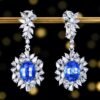 微信图片_20240802101252 SGARIT Fine Jewelry Manufacturer Custom Real 18k White Gold 3.84 Carats Oval Cut Jewellery Luxury Natural Gemstone Sri Lanka Blue Sapphire Earrings
