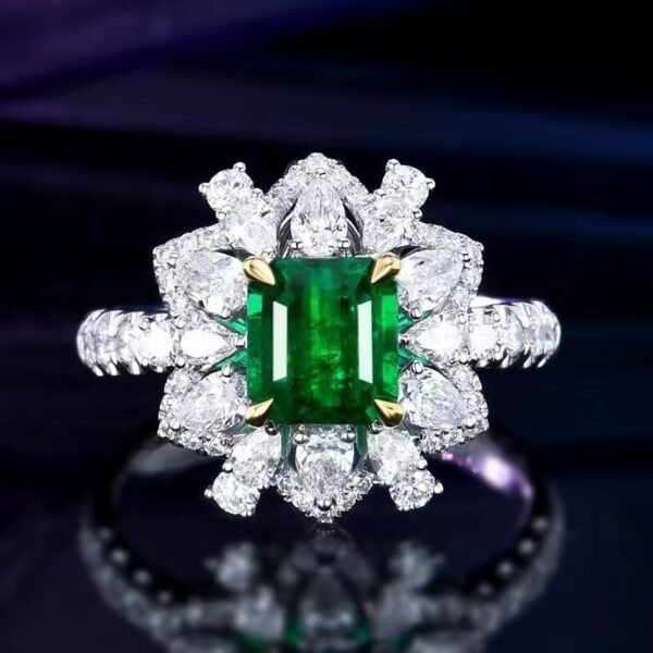 微信图片_20240802101357 SGARIT Fine Jewelry Factory Customized Solid 18k White Gold 1.45 Carats Emerald Cut Jewellery Classic Engagement Anniversary Wooton Green Natural Afghanistan Panjshir Gemstone Emerald Ring/Pendant