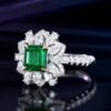 微信图片_202408021013571 SGARIT Fine Jewelry Factory Customized Solid 18k White Gold 1.45 Carats Emerald Cut Jewellery Classic Engagement Anniversary Wooton Green Natural Afghanistan Panjshir Gemstone Emerald Ring/Pendant