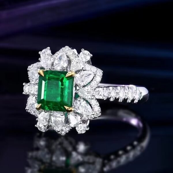 微信图片_202408021013571 SGARIT Fine Jewelry Factory Customized Solid 18k White Gold 1.45 Carats Emerald Cut Jewellery Classic Engagement Anniversary Wooton Green Natural Afghanistan Panjshir Gemstone Emerald Ring/Pendant