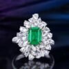 微信图片_20240802101509 SGARIT Fine Jewelry Factory Customized Solid 18k White Gold 1.97 Carats Emerald Cut Jewellery Classic Engagement Anniversary Vivid Green Natural Afghanistan Gemstone Emerald Ring/Pendant