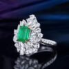 微信图片_202408021015091 SGARIT Fine Jewelry Factory Customized Solid 18k White Gold 1.97 Carats Emerald Cut Jewellery Classic Engagement Anniversary Vivid Green Natural Afghanistan Gemstone Emerald Ring/Pendant