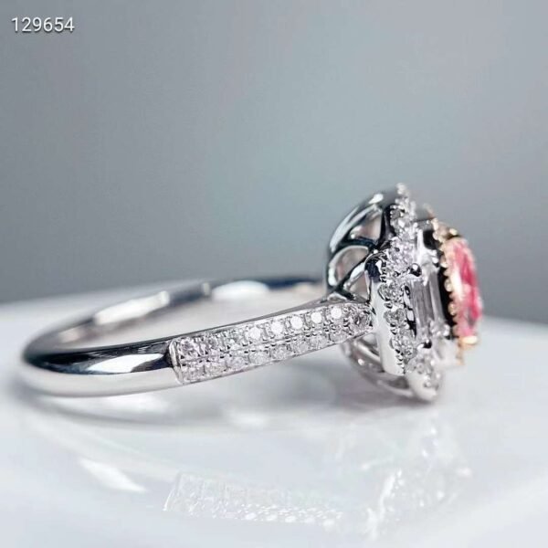 微信图片_20240805093137 SGARIT Fine Jewelry Factories Custom Solid 18k White Gold 2.05 Carats Cushion Cut Jewellery Luxury Fancy Pink Natural Diamond VVS Ring