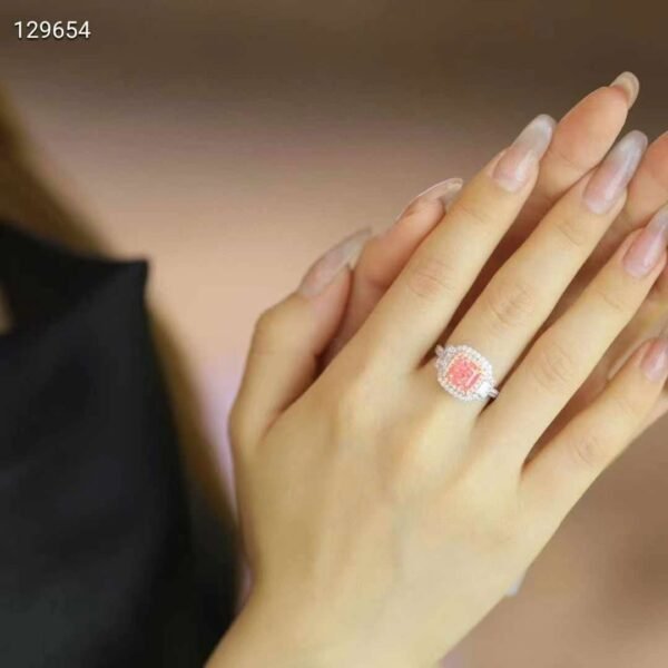 微信图片_20240805093158 SGARIT Fine Jewelry Factories Custom Solid 18k White Gold 2.05 Carats Cushion Cut Jewellery Luxury Fancy Pink Natural Diamond VVS Ring
