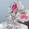 微信图片_20240805093526 SGARIT Fine Jewelry Suppliers Custom Solid 18k White Gold 0.85 Carats Oval Cut Jewellery Luxury Fancy Light Purplish Pink Natural Diamond SI2/VS1 Ring