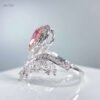 微信图片_20240805093633 SGARIT Fine Jewelry Factories Custom Solid 18k White Gold 0.5 Carats Pear Cut Jewellery Luxury Very Light Pinkish Brown Natural Diamond VS2 Ring